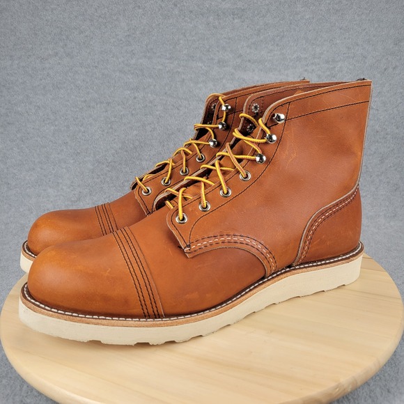 Red Wing Shoes Other - Red Wing Iron Ranger 8089 Mens 11.5 D Oro Legacy Leather Wedge Sole Boots